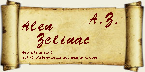 Alen Zelinac vizit kartica